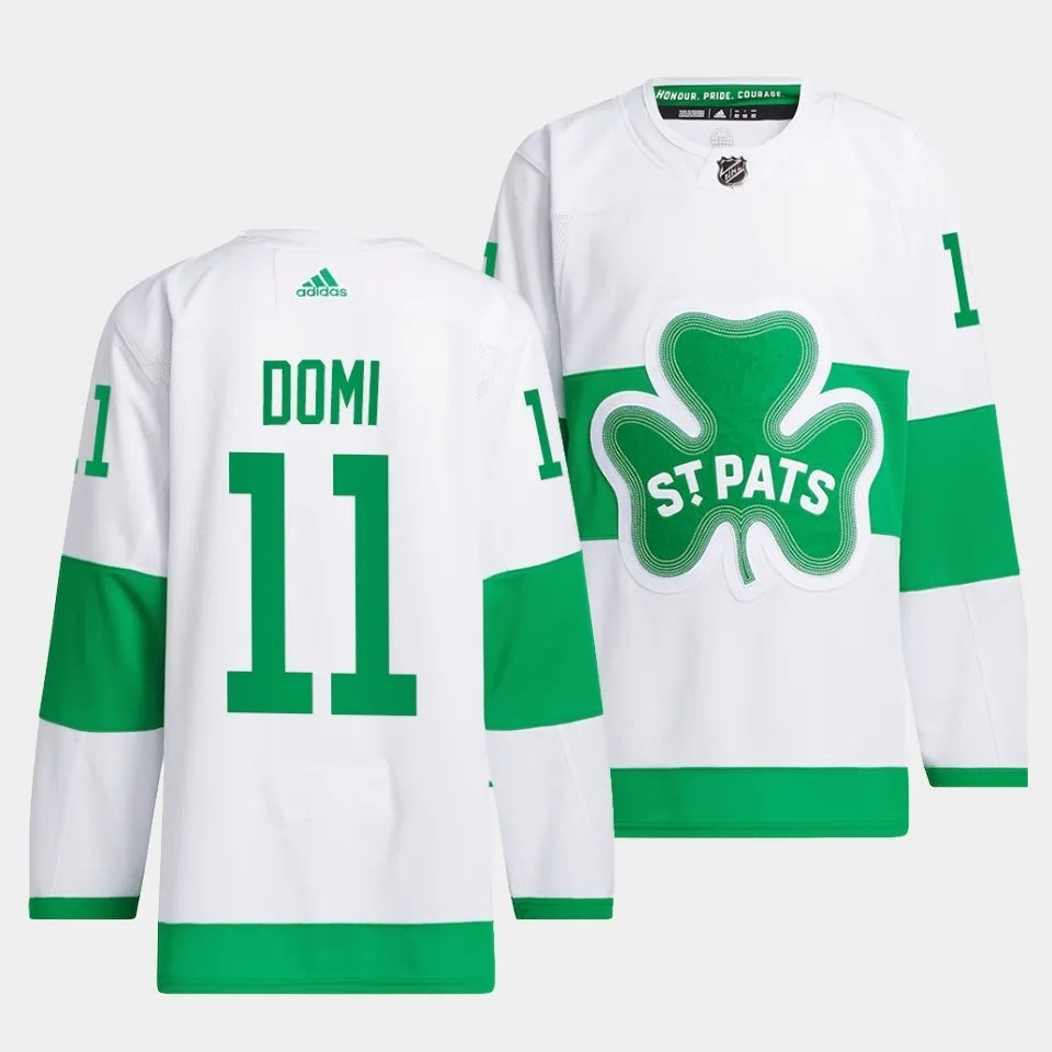 Toronto Maple Leafs #11 Max Domi 2024 St. Patricks Alternate Authentic Jersey Hockey Jersey hockey jersey product view 1