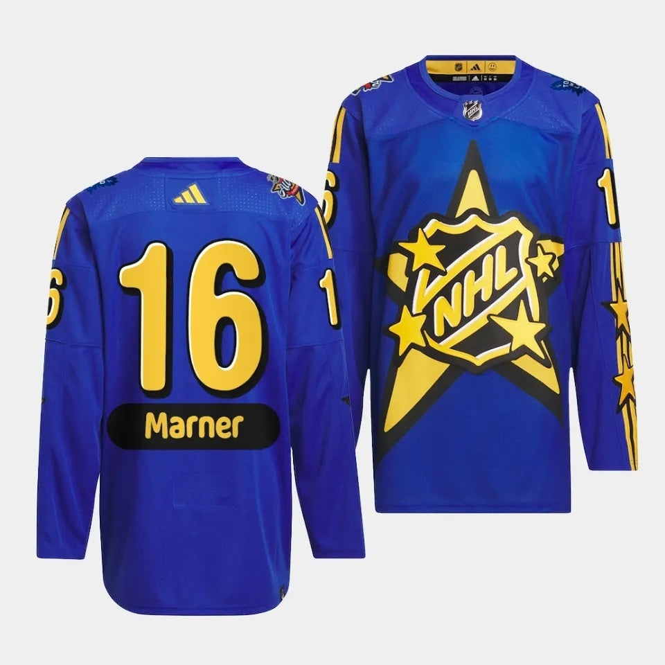 Toronto Maple Leafs #16 Mitch Marner 2024 NHL All-Star Blue Jersey Style 1 Hockey Jersey hockey jersey product view 1