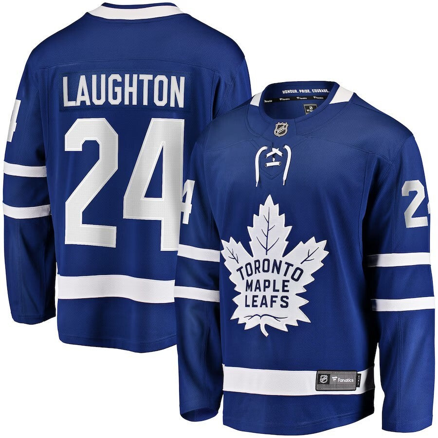Toronto Maple Leafs #24 Scott Laughton Home Breakaway Jersey - Blue Hockey Jersey hockey jersey product view 1