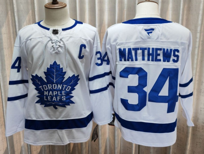 Toronto Maple Leafs #34 Auston Matthews Maple Leafs Style 1 Hockey Jersey hockey jersey product view 1