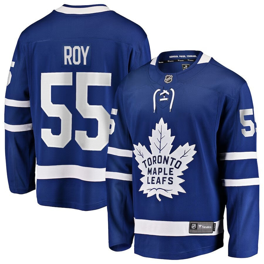 Toronto Maple Leafs #55 Nicolas Roy Home Breakaway Jersey - Blue Hockey Jersey hockey jersey product view 1