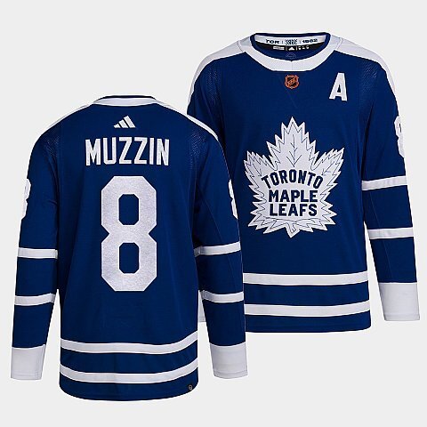 Toronto Maple Leafs #8 jake-muzzin-blue-2022reverse-retro-2.0-authentic-primegreen-jersey Hockey Jersey hockey jersey product view 1