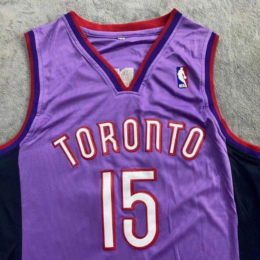 Toronto Raptors 15 carter m&n jersey purpleblack Style 1 Basketball Jersey basketball jersey product view 1