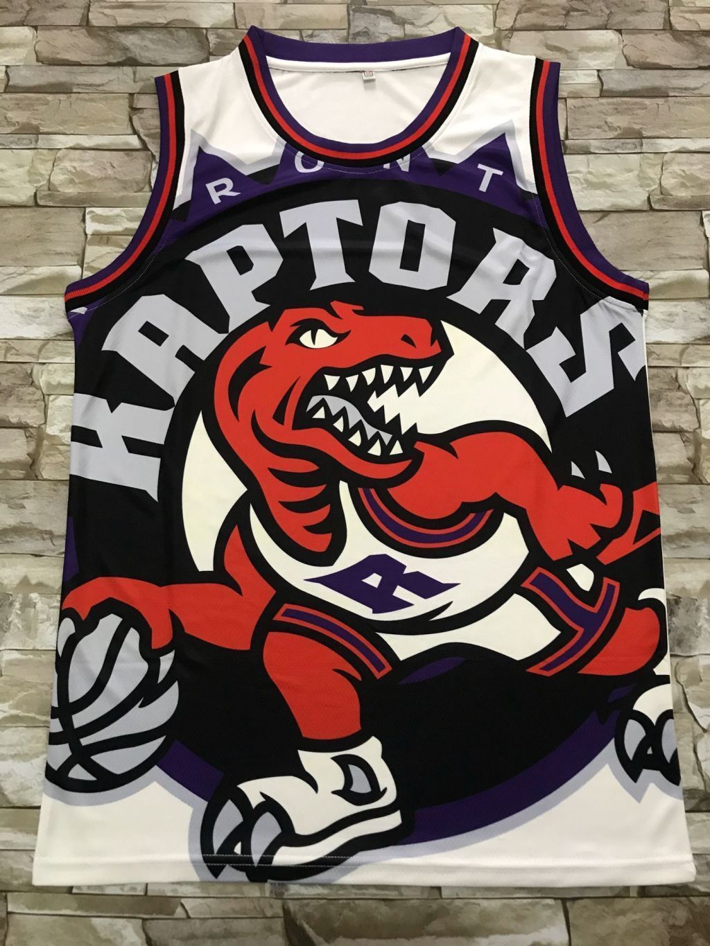 Toronto Raptors Raptors mitchell&ness Retro White Style 2 Basketball Jersey basketball jersey product view 1
