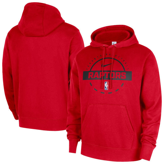 Toronto Raptors Red 2025 26 Practice Club Pullover Hoodie Basketball Jersey basketball jersey product view 1