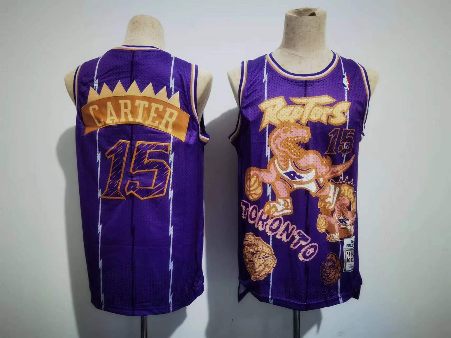 Toronto Raptors #15 Carter Sketching version jersey purple Basketball Jersey basketball jersey product view 1