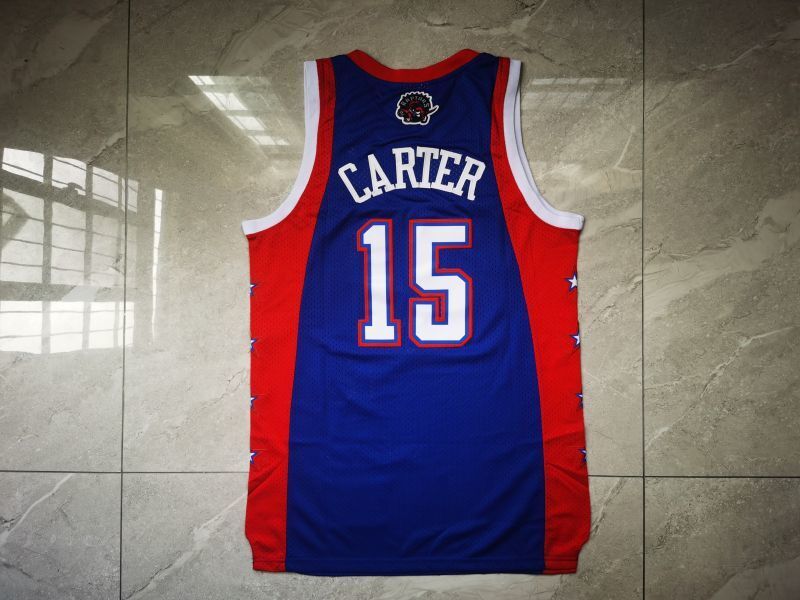 Toronto Raptors #15 Vince Carter 04 All-Star 15 Blue Style 3 Basketball Jersey basketball jersey product view 1
