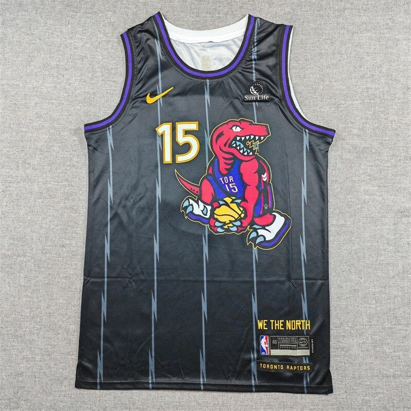 Toronto Raptors #15 Vince Carter 25 Raptors 15 Black City Edition Style 2 Basketball Jersey basketball jersey product view 1
