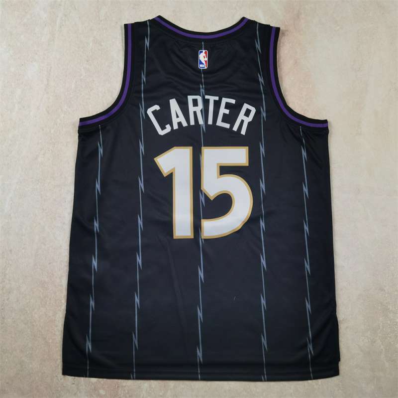 Toronto Raptors #15 Vince Carter Hot Press Raptors 15 Black City Edition s-xxl Style 1 Basketball Jersey basketball jersey product view 1
