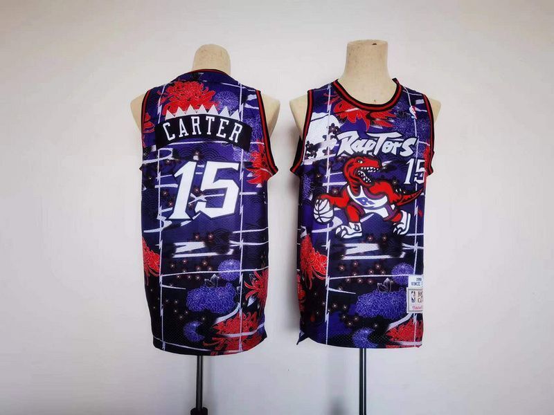 Toronto Raptors #15 Vince Carter Raptors 15 Basketball Jersey basketball jersey product view 1