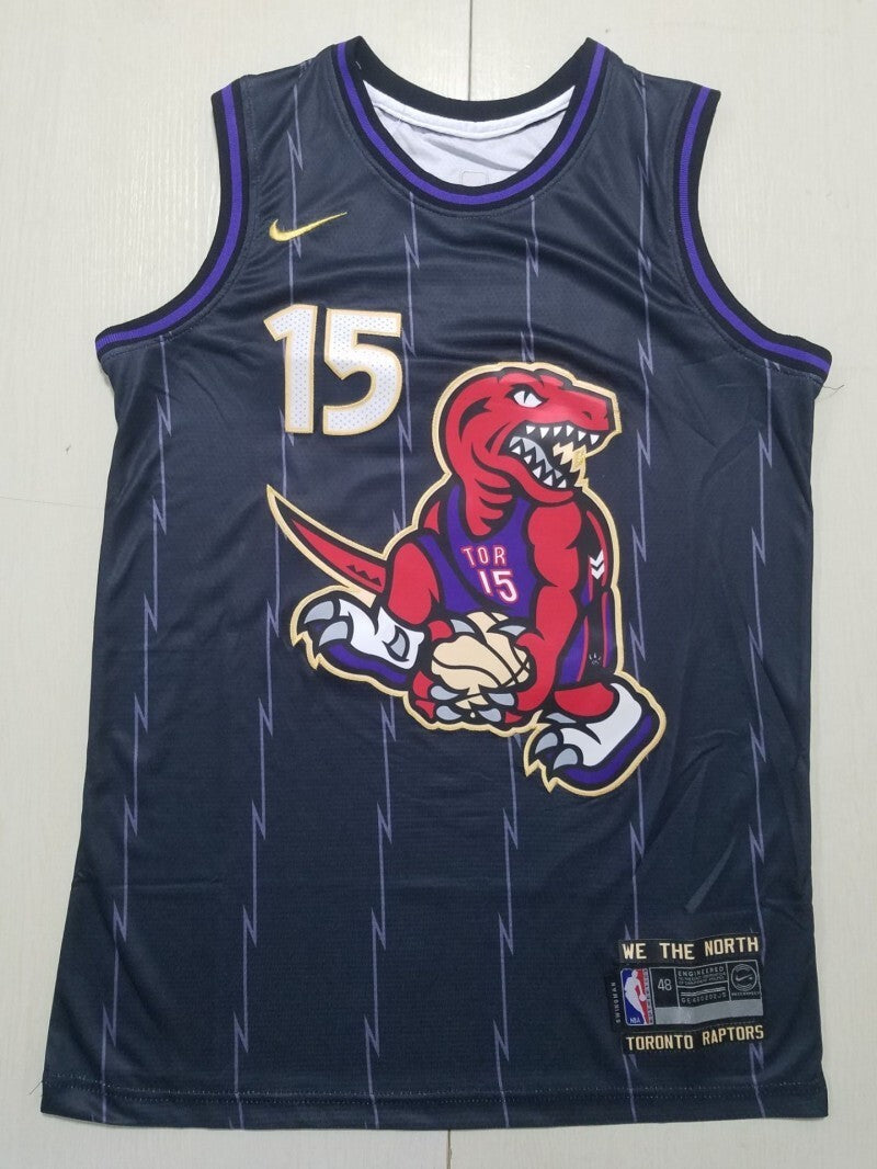 Toronto Raptors #15 Vince Carter Raptors 15 Black City s-xxl Style 2 Basketball Jersey basketball jersey product view 1