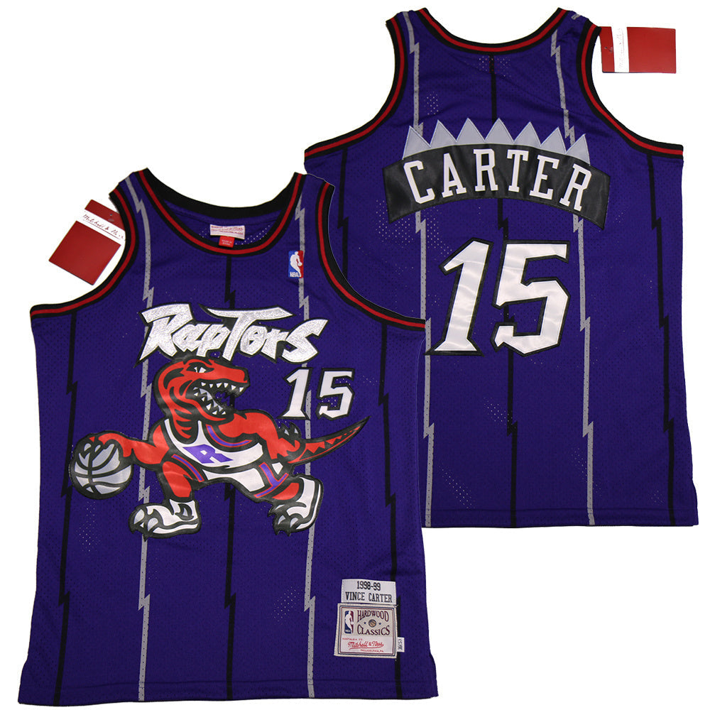 Toronto Raptors #15 Vince Carter Raptors 15 Purple Retro Basketball Jersey basketball jersey product view 1