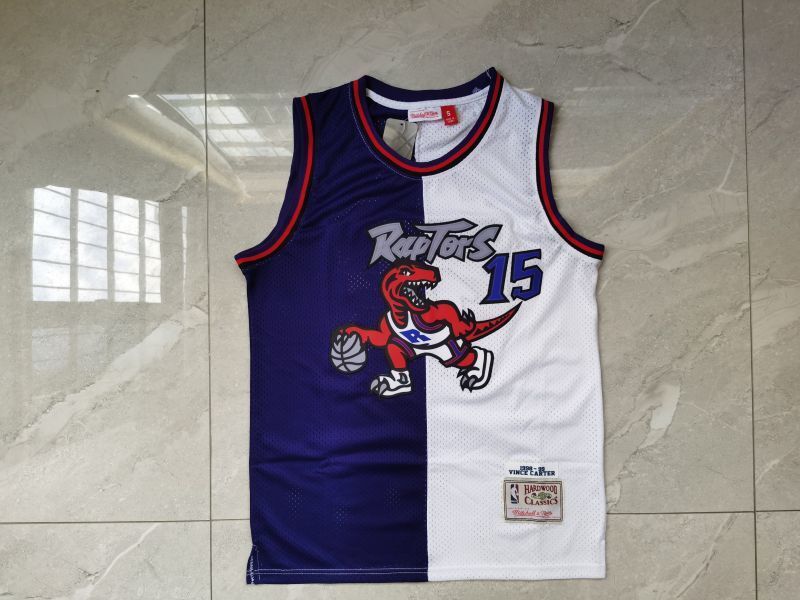 Toronto Raptors #15 Vince Carter Raptors 15 Purple White Style 2 Basketball Jersey basketball jersey product view 1