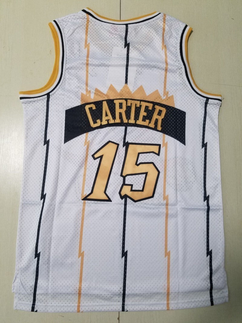 Toronto Raptors #15 Vince Carter Raptors 15 Retro Platinum s-xxl Style 1 Basketball Jersey basketball jersey product view 1