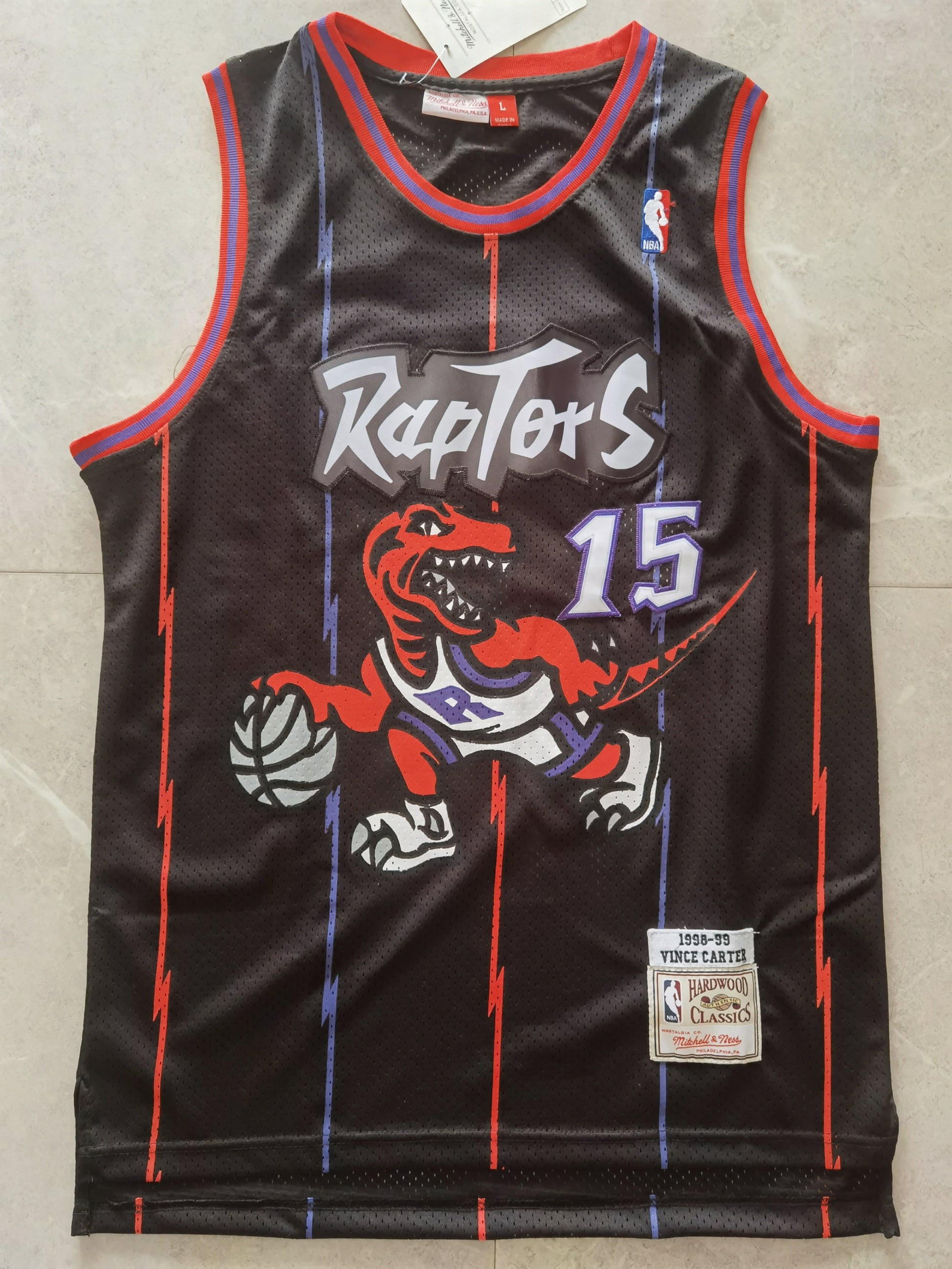 Toronto Raptors #15 Vince Carter Raptors 15 # Black Big Dragon Classic Retro Limited Edition Jersey Style 2 basketball jersey product view 1