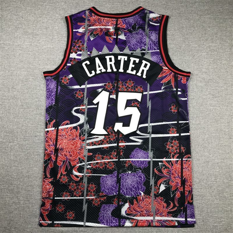Toronto Raptors #15 Vince Carter Raptors 15 # Carter Year of Rabbit Commemorative Style 1 Basketball Jersey basketball jersey product view 1