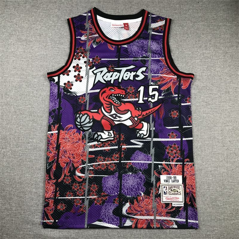 Toronto Raptors #15 Vince Carter Raptors 15 # Carter Year of Rabbit Commemorative Style 2 Basketball Jersey basketball jersey product view 1