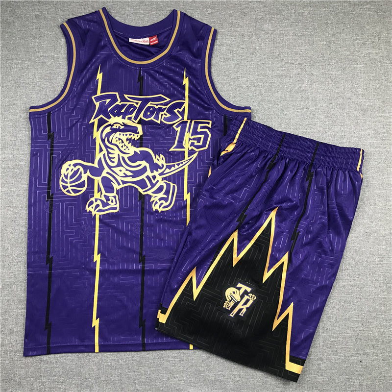 Toronto Raptors #15 Vince Carter Raptors Edition Shorts Basketball Jersey basketball jersey product view 1