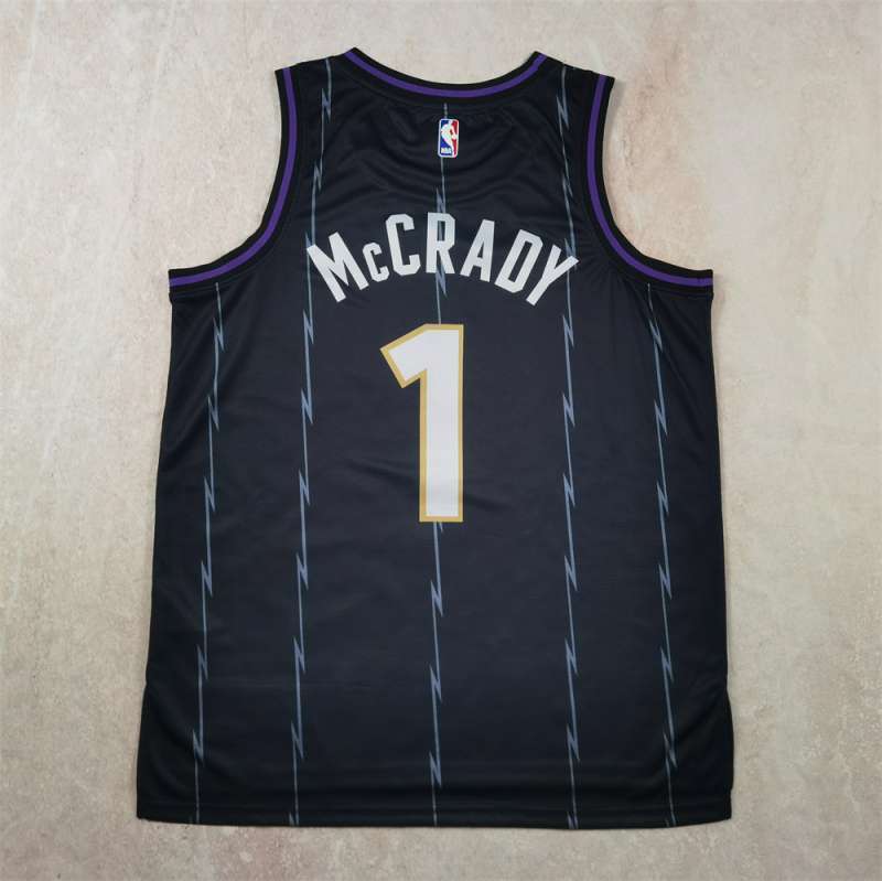 Toronto Raptors #1 Tracy Mcgrday Hot Press Raptors 1 Black City Edition s-xxl Style 1 Basketball Jersey basketball jersey product view 1