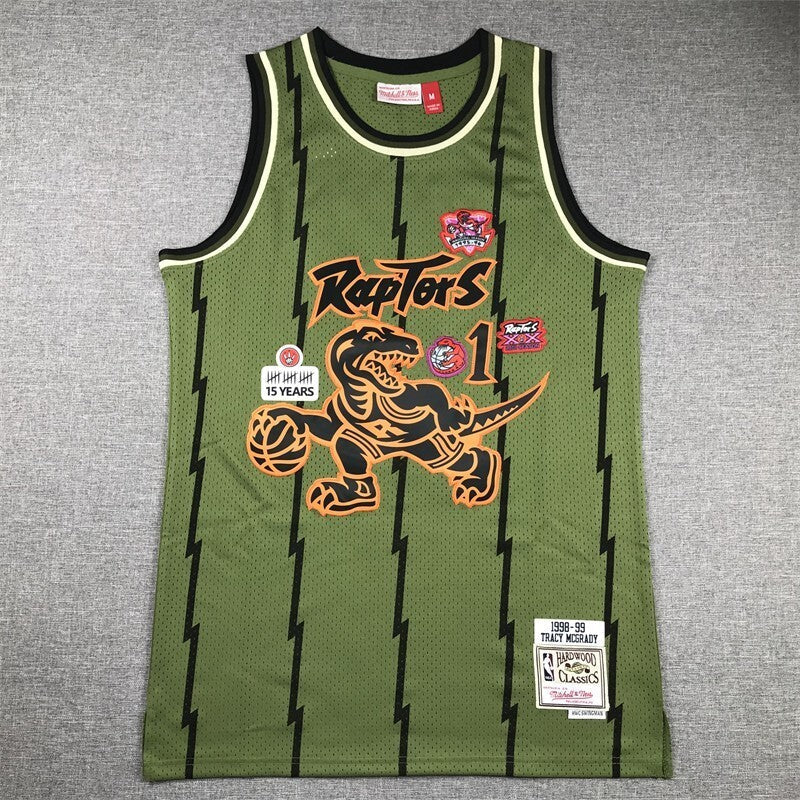 Toronto Raptors #1 Tracy Mcgrday Raptors 1 Green s-xxl Style 2 Basketball Jersey basketball jersey product view 1
