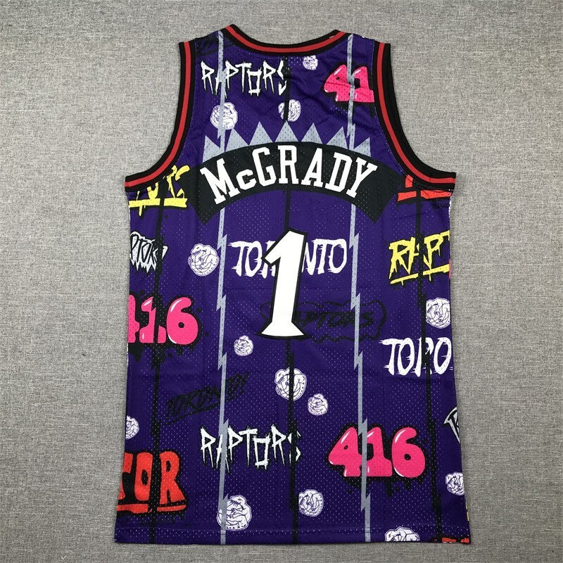 Toronto Raptors #1 Tracy Mcgrday Raptors 1 Purple s-xxl Style 1 Basketball Jersey basketball jersey product view 1