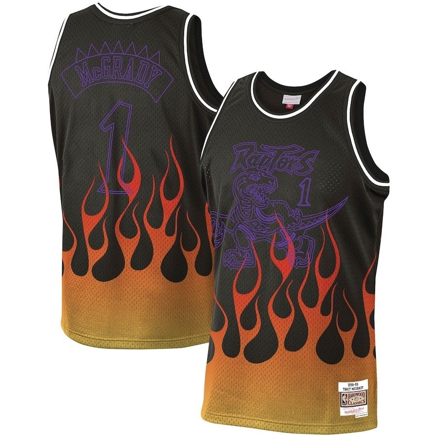 Toronto Raptors #1 Tracy Mcgrday Raptors 1# McGrady Edition Retro Jersey Basketball Jersey basketball jersey product view 1