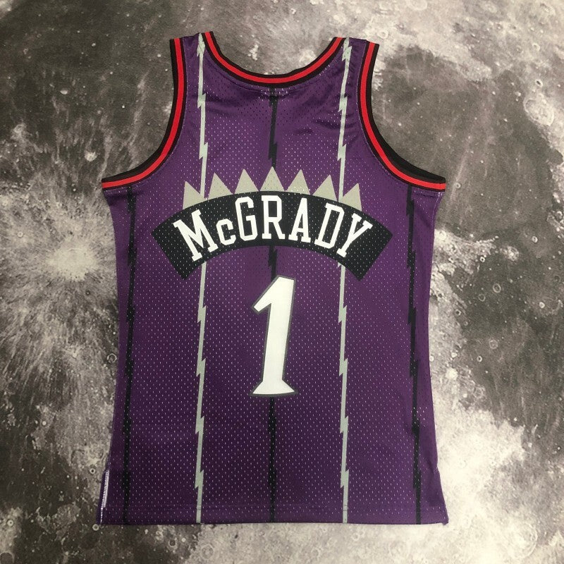 Toronto Raptors #1 Tracy Mcgrday sw Raptors 99 Season Purple 1 # McGrady Style 1 Basketball Jersey basketball jersey product view 1
