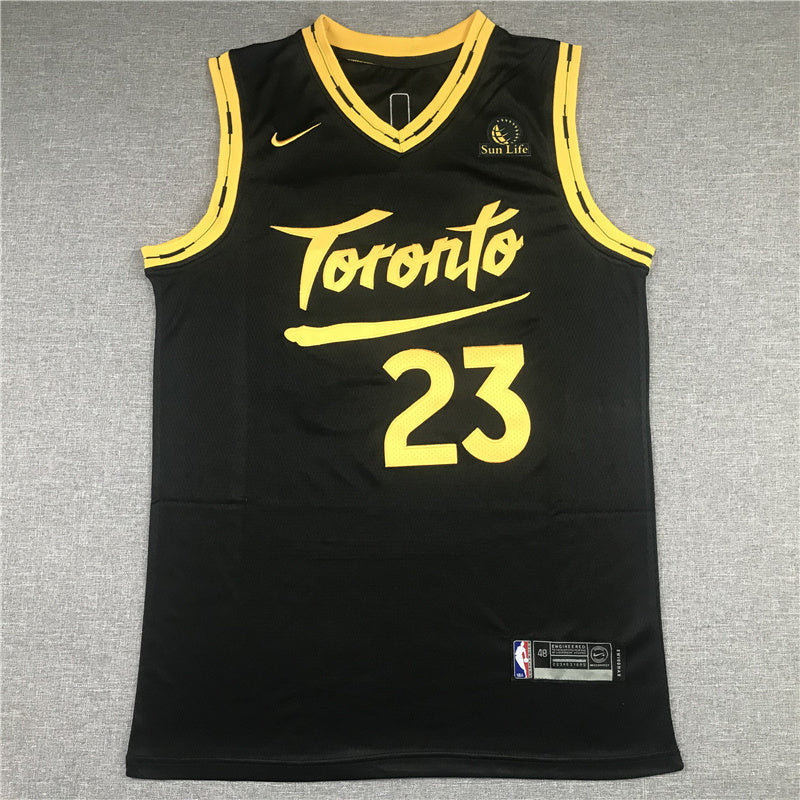 Toronto Raptors #23 Fred VanVleet Raptors 23 New Black City Edition Style 2 Basketball Jersey basketball jersey product view 1