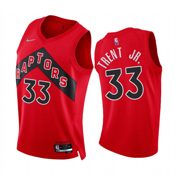 Toronto Raptors #33 Gary Trent Jr. Red Icon Edition Jersey Basketball Jersey basketball jersey product view 1