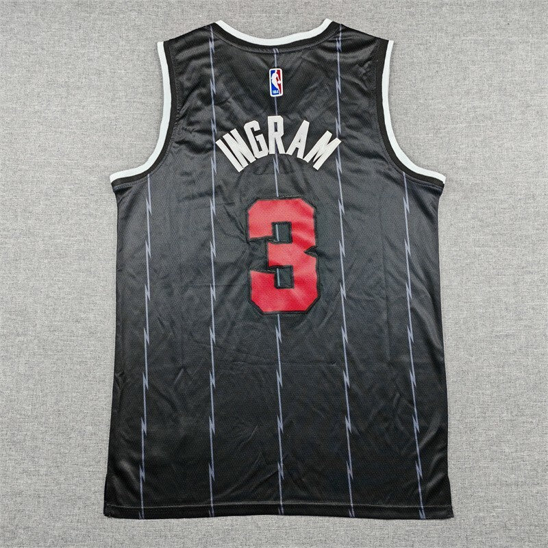 Toronto Raptors #3 Brandon Ingram 26 Raptors 3 Black City Edition Style 1 Basketball Jersey basketball jersey product view 1