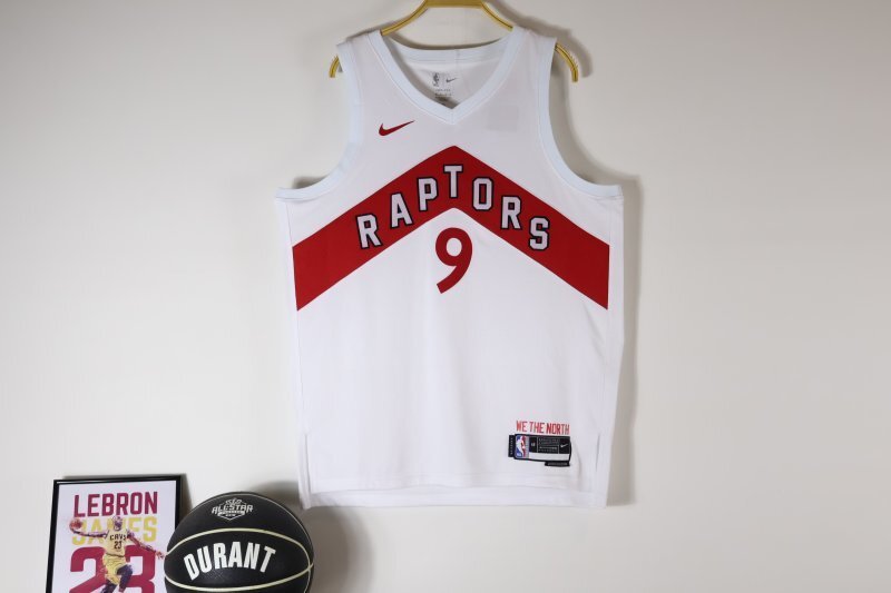 Toronto Raptors #9 RJ Barrett 23 Raptors White Style 2 Basketball Jersey basketball jersey product view 1