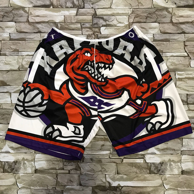 Toronto Raptors mitchell&ness big face Shorts Style 2 Basketball Jersey basketball jersey product view 1