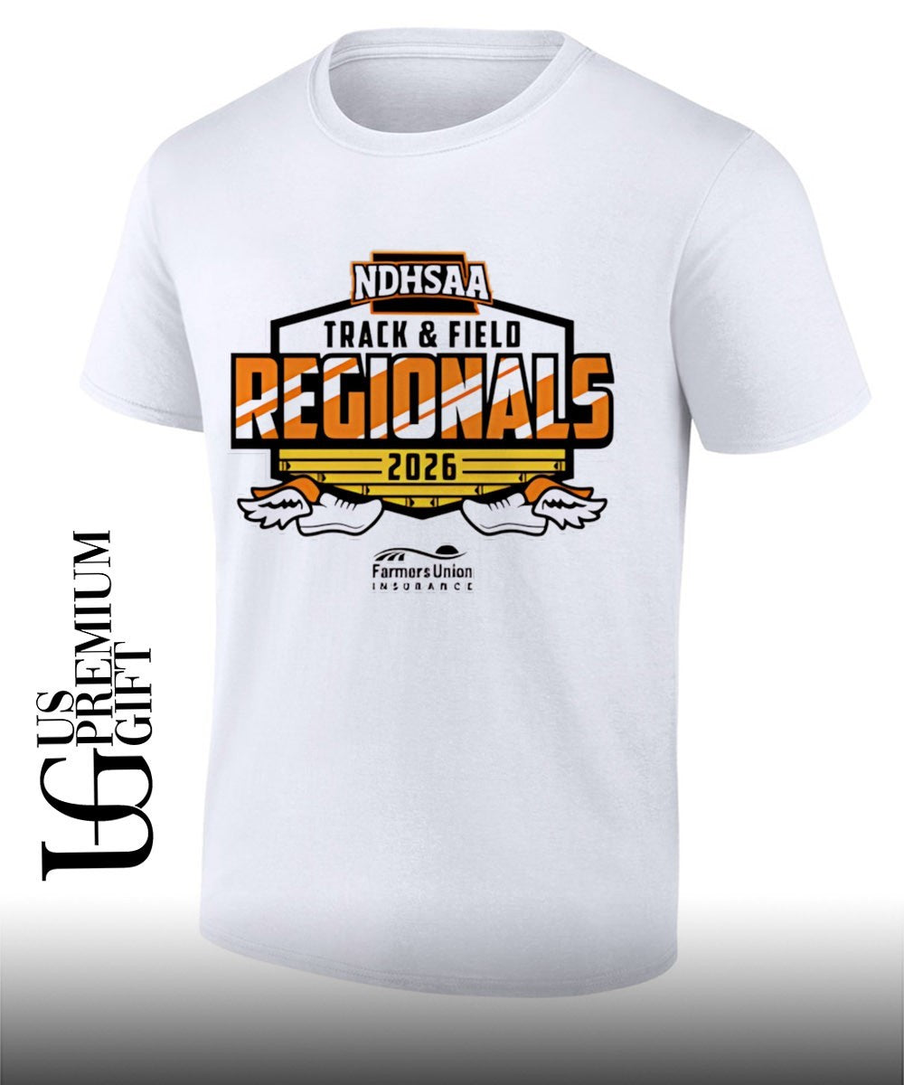 Track & Field Regionals NDHSAA 2026 shirt Unisex T-shirt, Sweatshirt, Hoodie, Long Sleeve Tee - T-Shirt, Sweatshirt, Hoodie