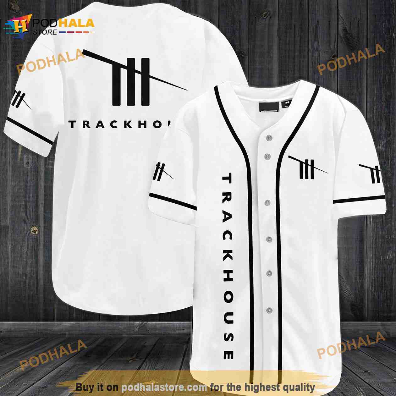 Trackhouse Racing Team 3D Baseball Jersey baseball jersey product view 1