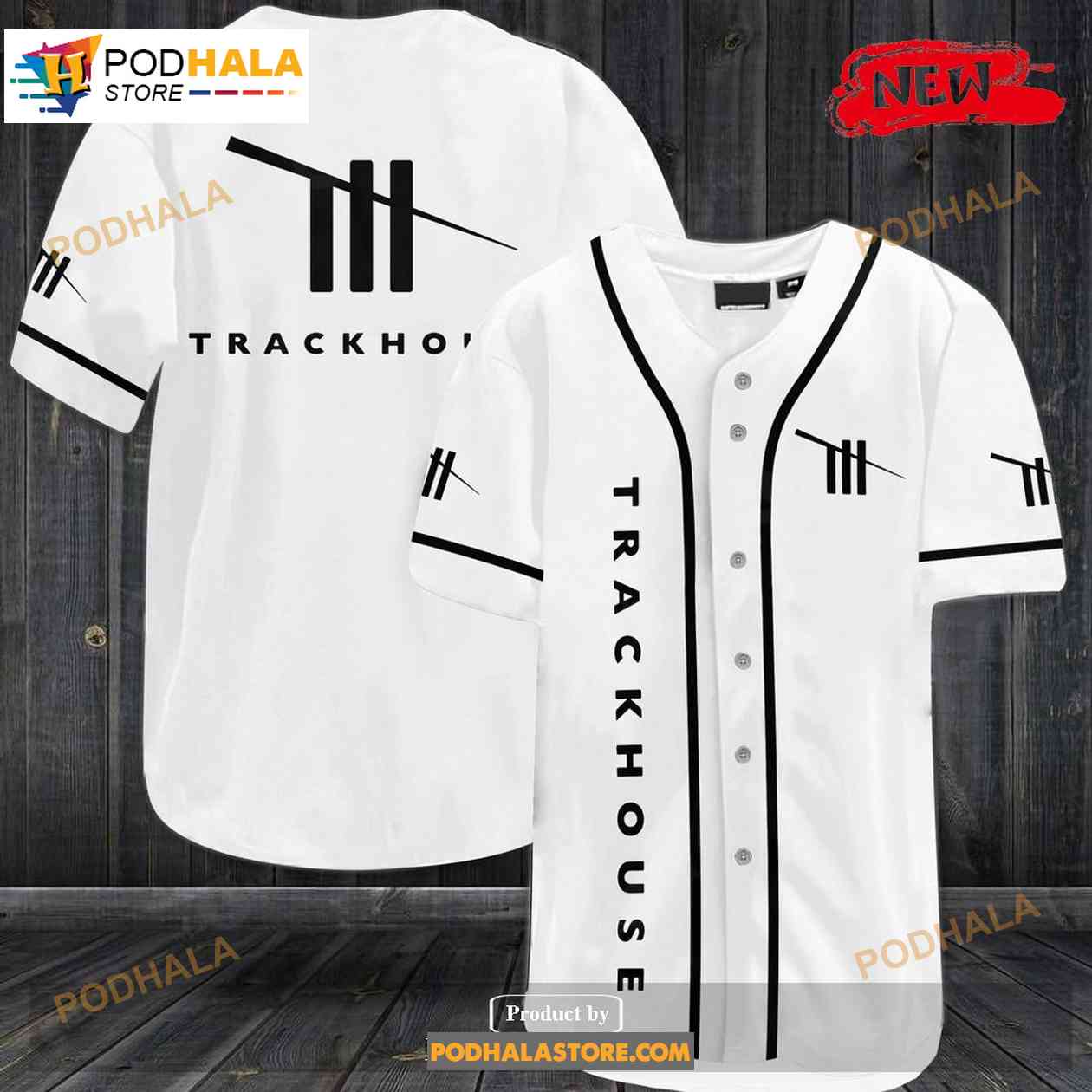 Trackhouse Racing Team Baseball Jersey baseball jersey product view 1
