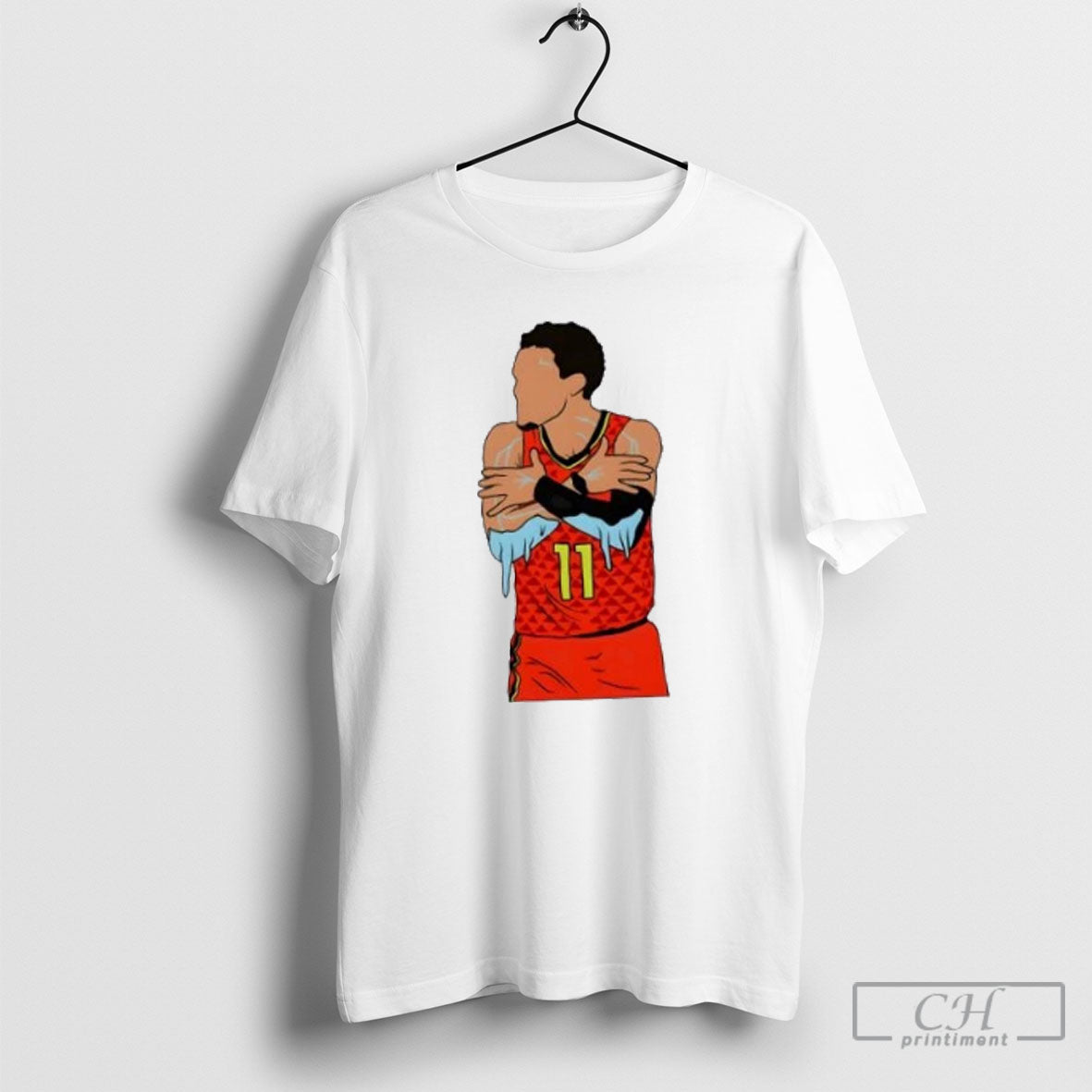 Trae Young Atlanta Hawks Ice Basketball Essential Shirt Tee Unisex T-shirt, Sweatshirt, Hoodie, Long Sleeve Tee - T-Shirt, Sweatshirt, Hoodie