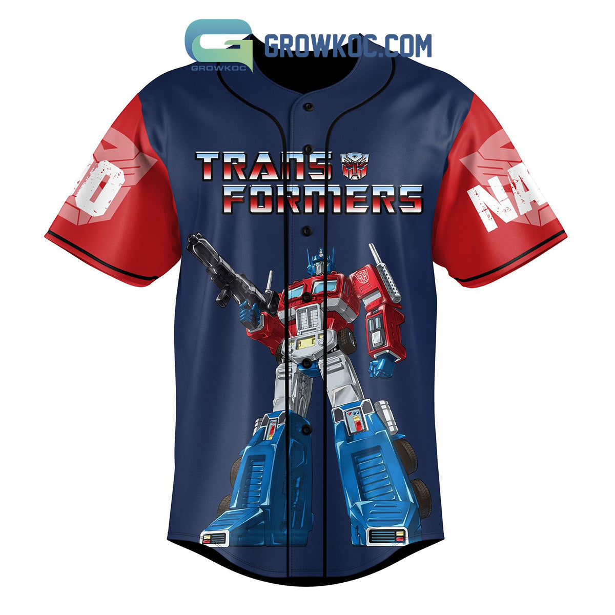 Transformers Freedom Is The Right Personalized Baseball Jersey baseball jersey product view 1
