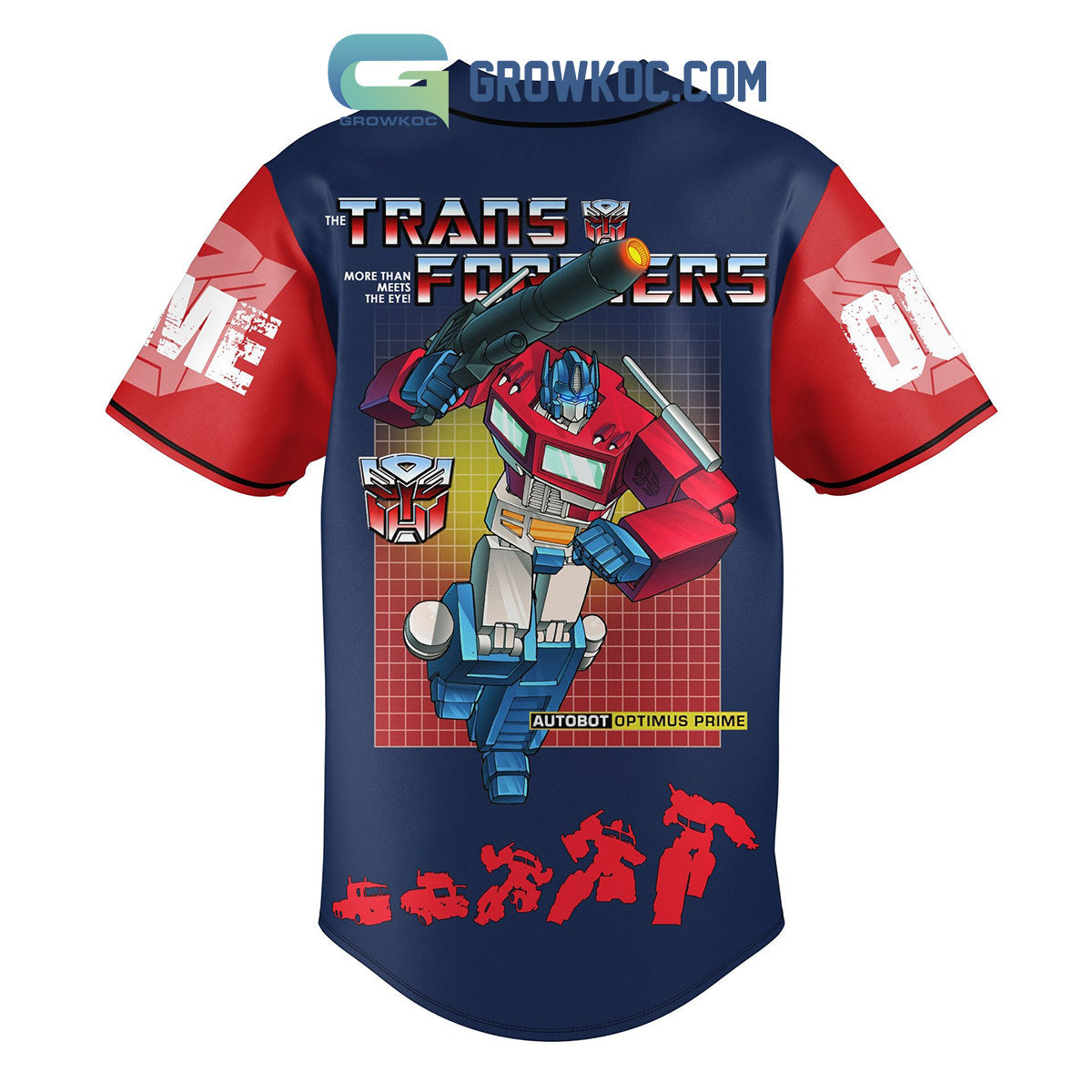 Transformers Freedom Is The Right Personalized Baseball Jersey baseball jersey product view 2