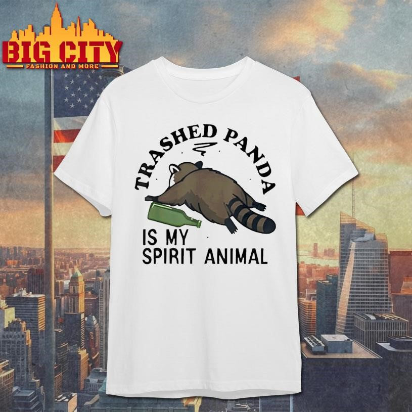 Trashed Panda is My Spirit Animal Funny Racoon Meme Shirt Unisex T-shirt, Sweatshirt, Hoodie, Long Sleeve Tee - T-Shirt, Sweatshirt, Hoodie
