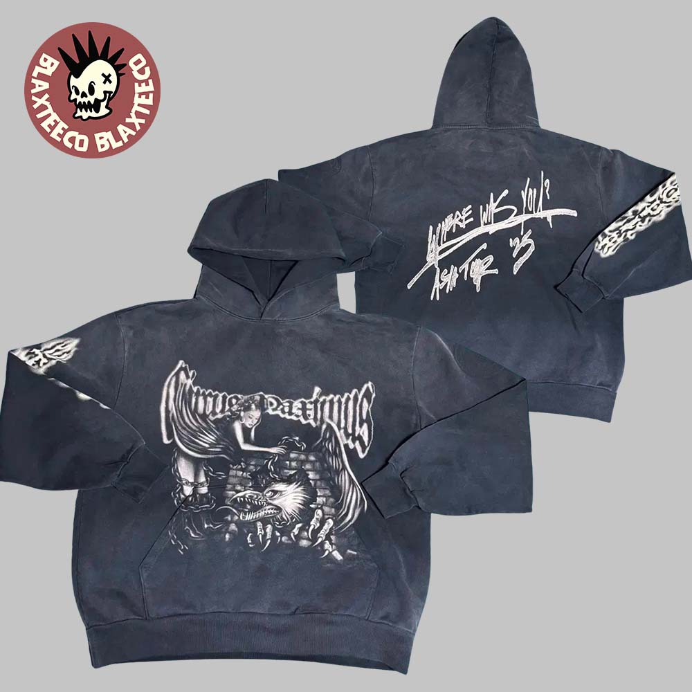 Travis Scott Live In Asia Circus Maximus Tour 2025 Merch Where Was U Girl And The Eagle Black Hoodie - T-Shirt, Sweatshirt, Hoodie