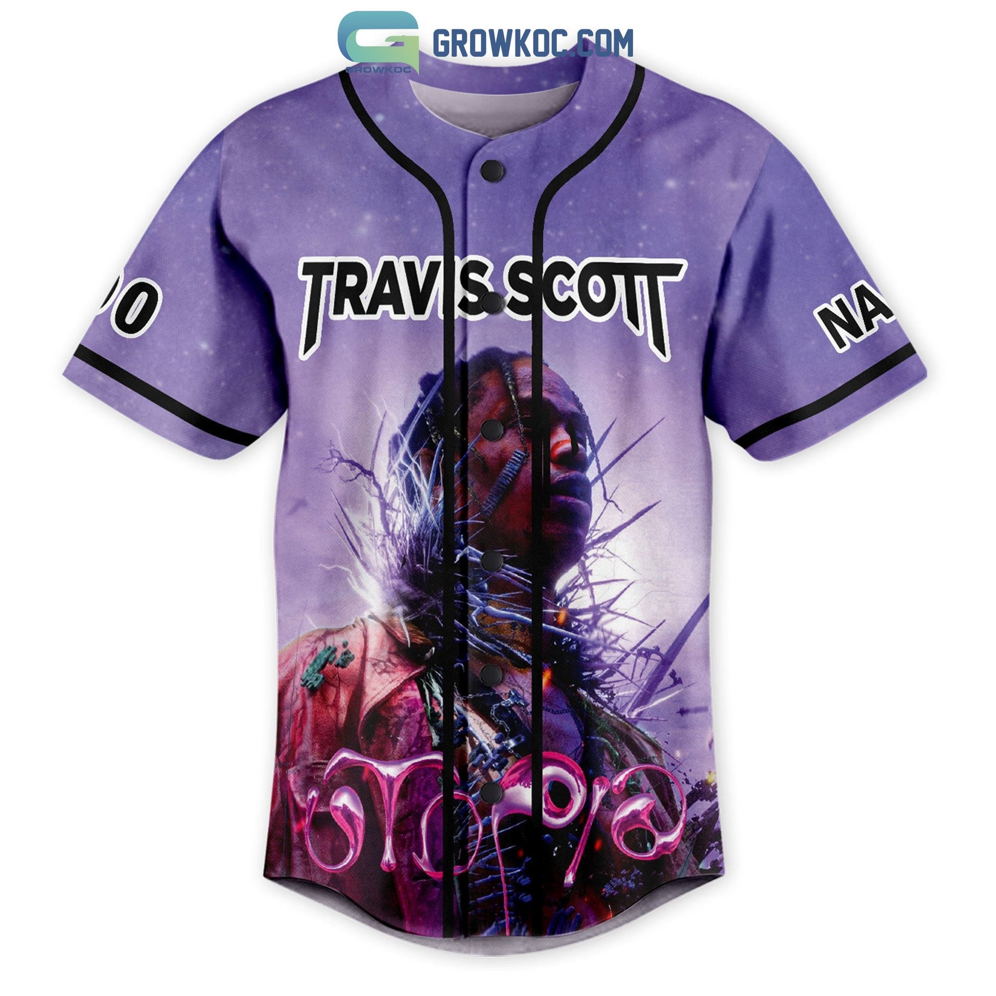 Travis Scott Release 28 July 2023 Personalized Baseball Jersey baseball jersey product view 2