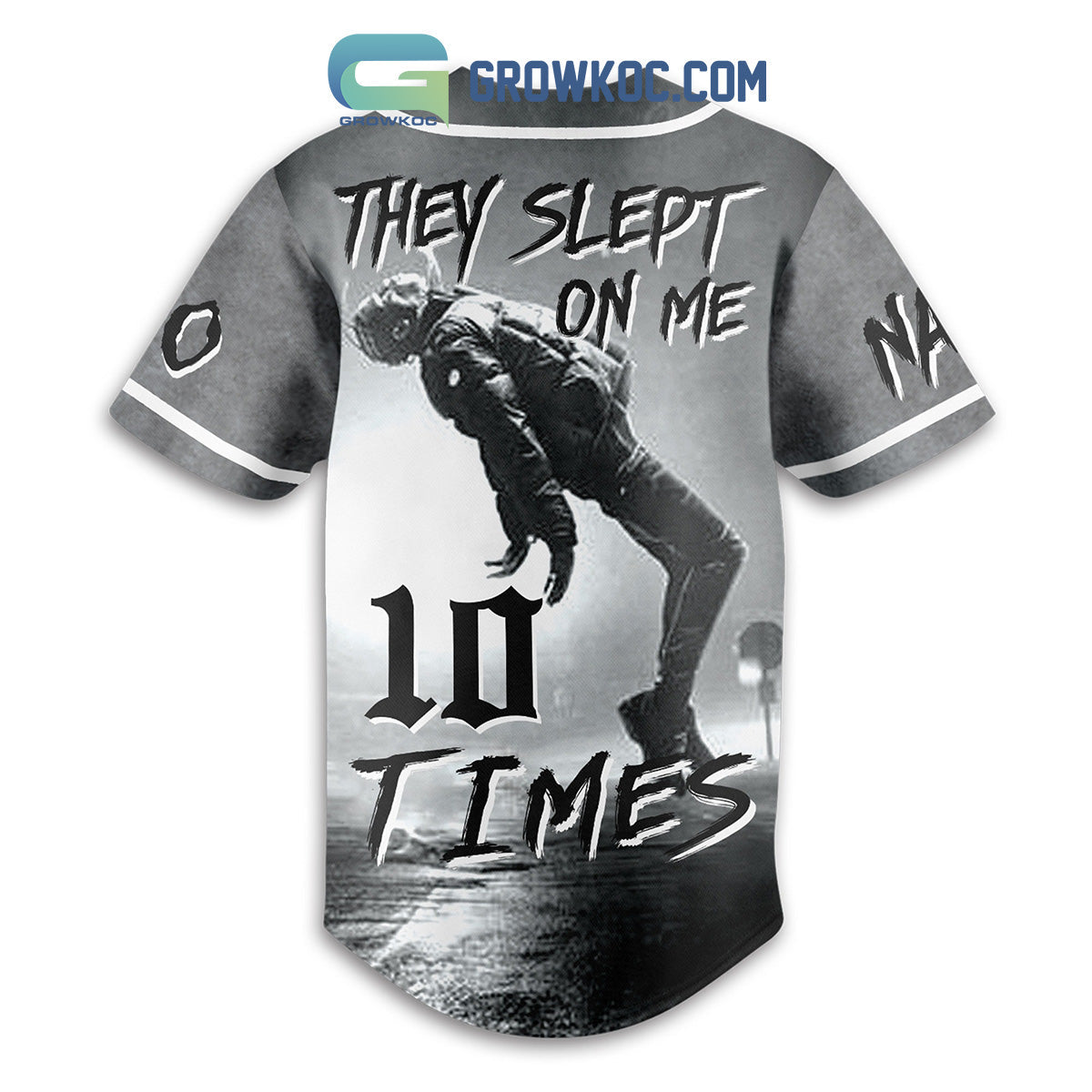Travis Scott Sleep On Me 10 Times Love Personalized Baseball Jersey baseball jersey product view 2