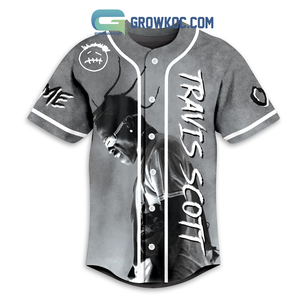 Travis Scott Sleep On Me 10 Times Love Personalized Baseball Jersey baseball jersey product view 3