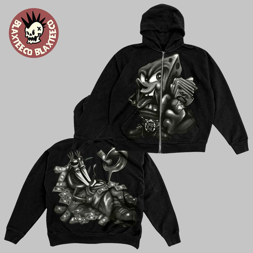 Travis Scott X Spongebob Mr Krabs Legal Tender Zip Hoodie Unisex T-shirt, Sweatshirt, Hoodie, Long Sleeve Tee - T-Shirt, Sweatshirt, Hoodie