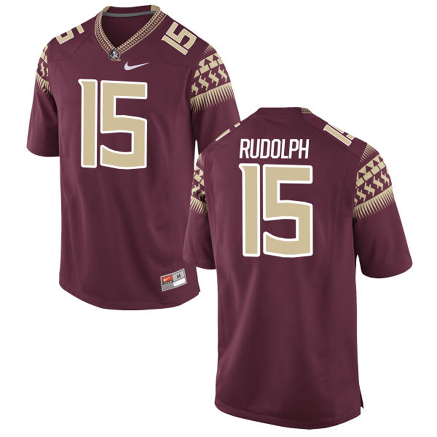 Travis Rudolph 15 Burgundy College Football Jersey football jersey product view 1