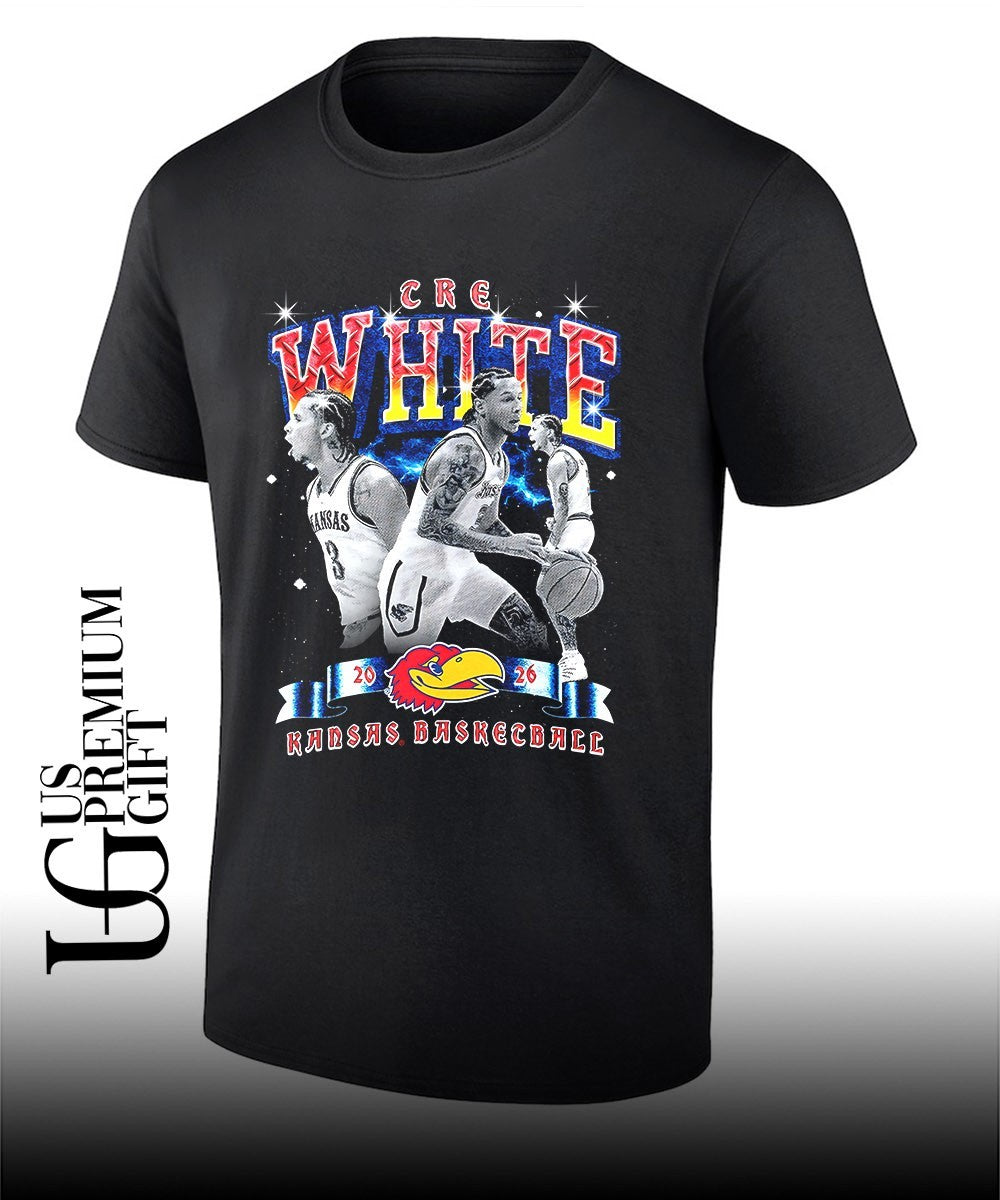 Tre White Kansas Jayhawks mens basketball graphic shirt Unisex T-shirt, Sweatshirt, Hoodie, Long Sleeve Tee - T-Shirt, Sweatshirt, Hoodie