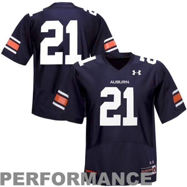 Tre Mason 21 Navy Blue1 College Football Jersey football jersey product view 1