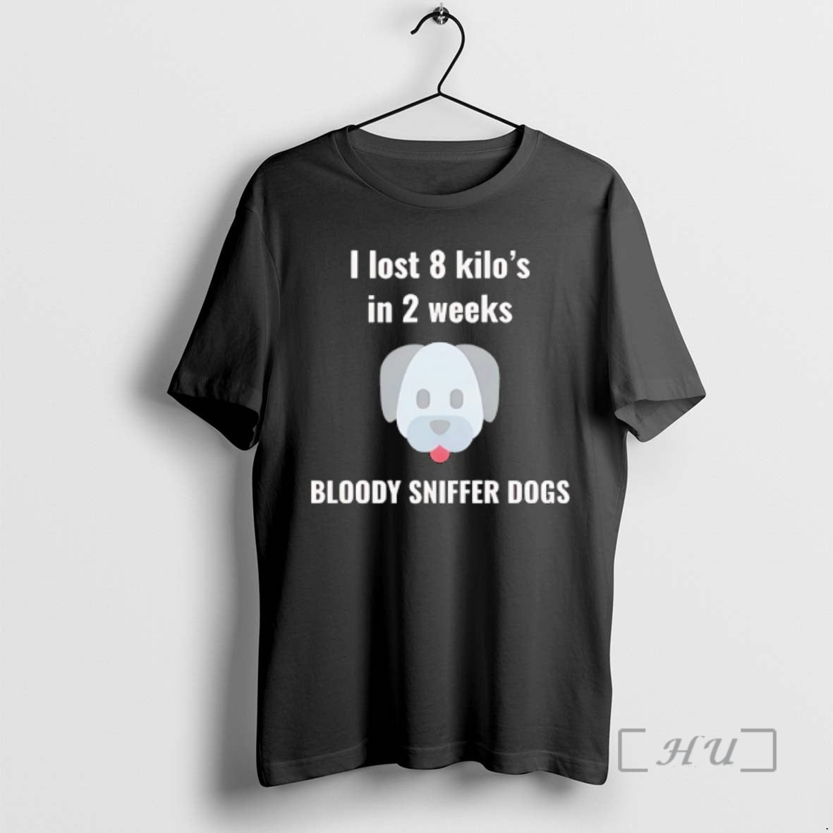 Trending Big Head Dog I Lost 8 Kilos In 2 Weeks Bloody Sniffer Dogs Premium - T-Shirt, Sweatshirt, Hoodie