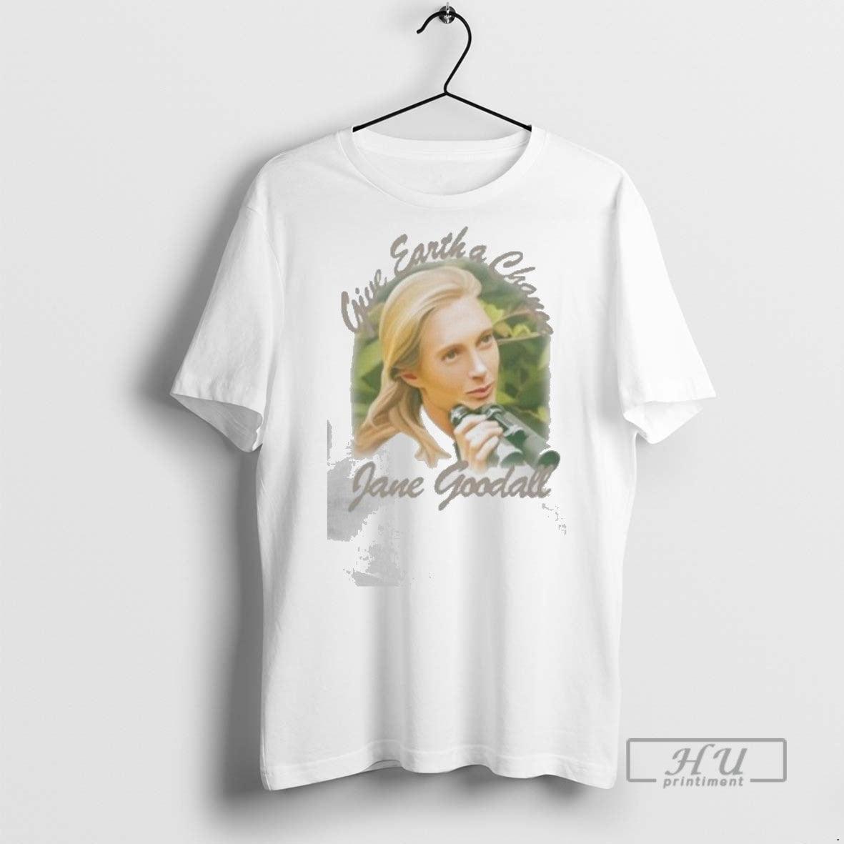 Trending Give Earth A Chance Jane Goodall T Shirts Unisex T-shirt, Sweatshirt, Hoodie, Long Sleeve Tee - T-Shirt, Sweatshirt, Hoodie