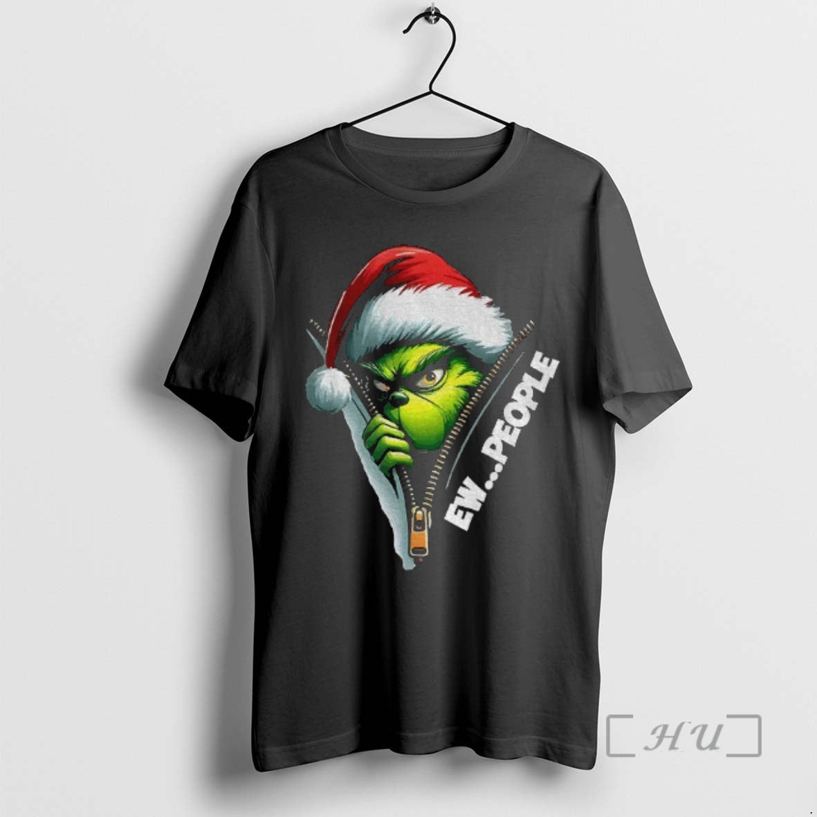 Trending Grinch Santa Ew People Merry Christmas - T-Shirt, Sweatshirt, Hoodie